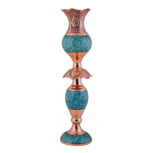 شمعدان فیروزه کوبی آقاجانی کد F024