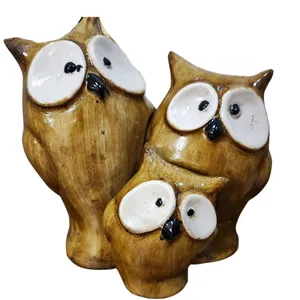 مجسمه مدل جغد مجموعه 3 عددی