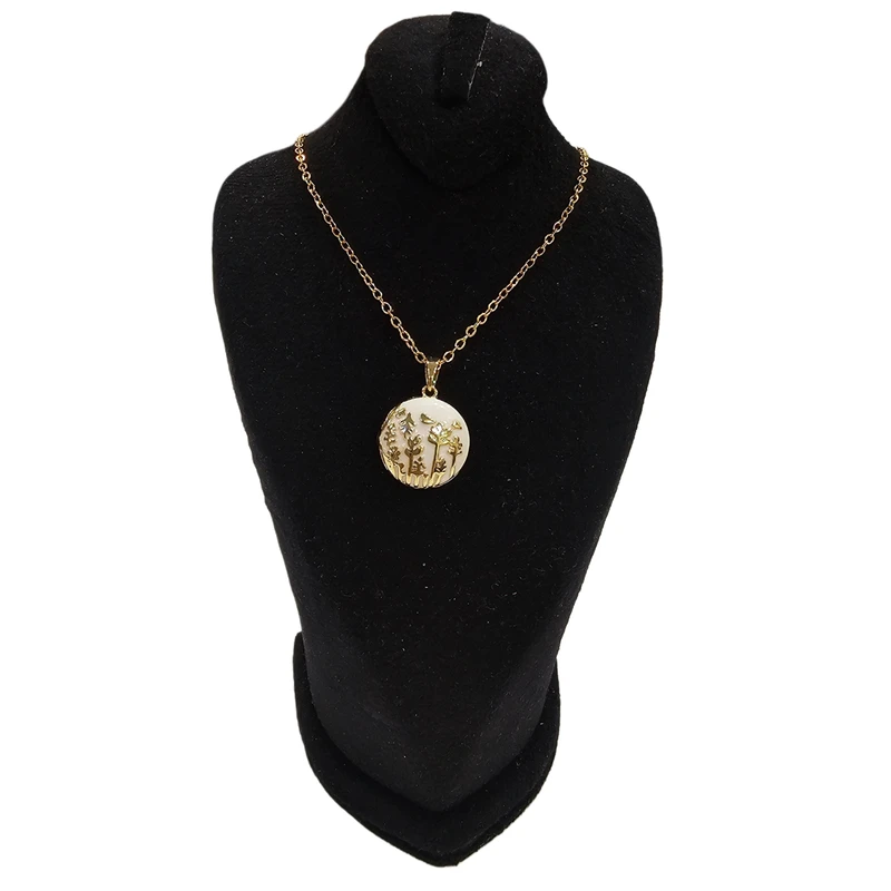 گردنبند زنانه مدل لاکت جنگل