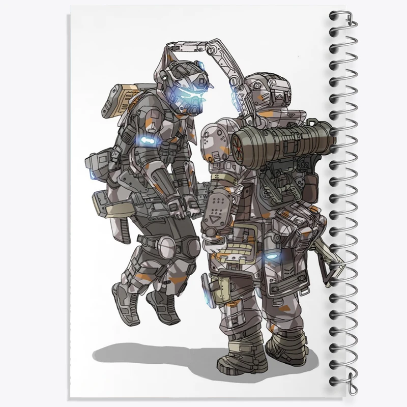 دفتر لیست خرید 50 برگ خندالو طرح بازی تایتان فال (Titanfall) کد 32594