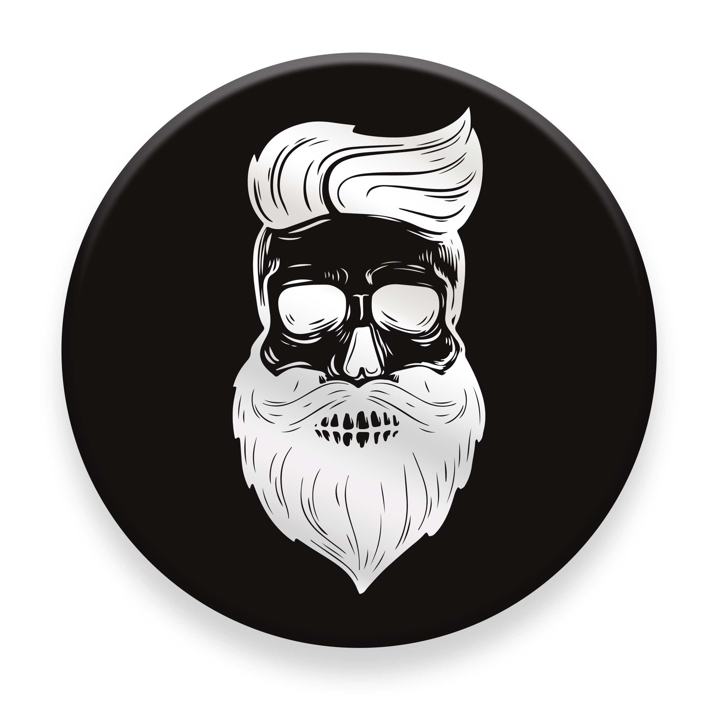 برچسب مدل Beard skull مناسب برای پایه نگهدارنده مغناطیسی