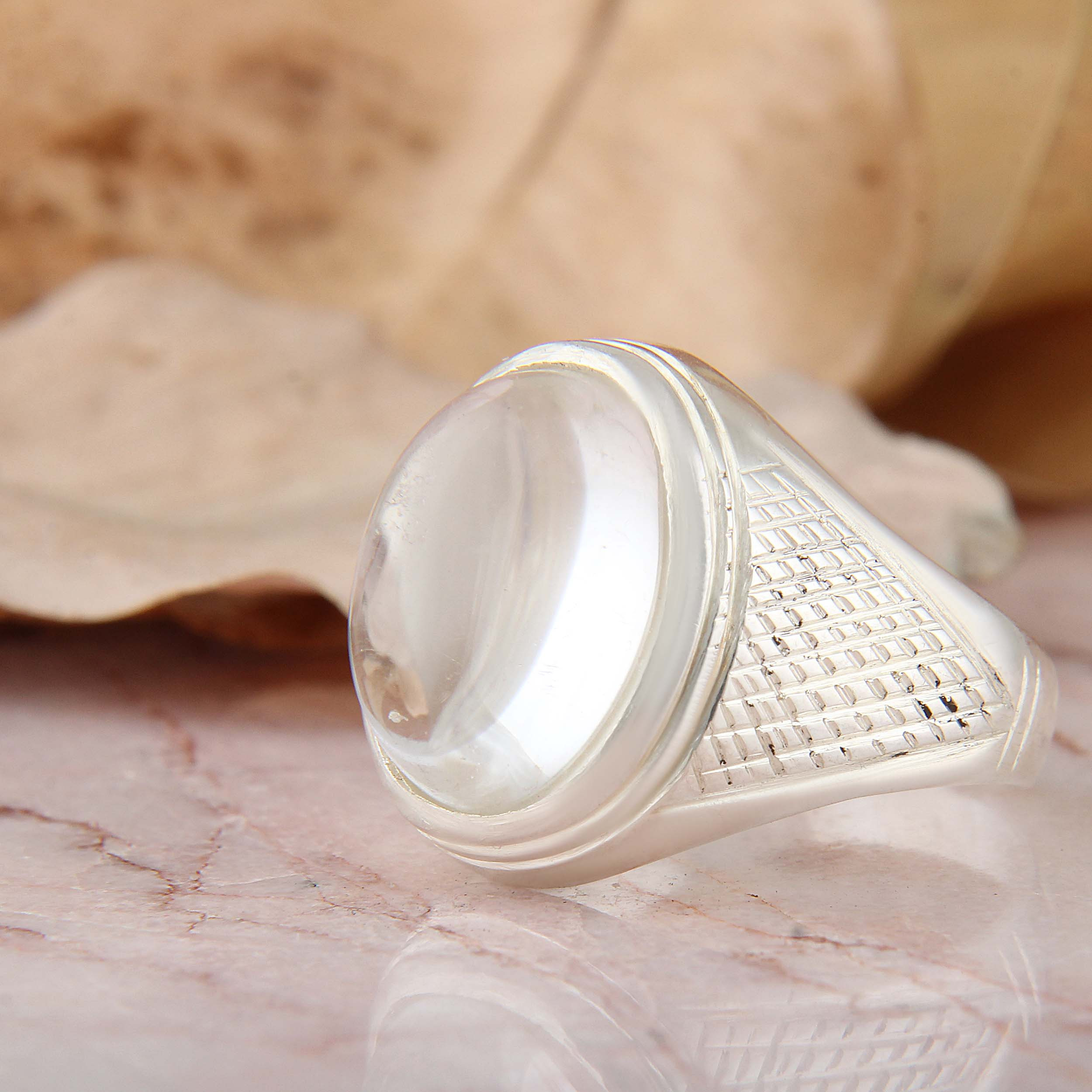 انگشتر نقره مردانه بازرگانی میلادی مدل رکاب سیلندری در نجف کد AM_4155