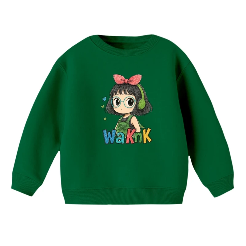 سویشرت بچگانه مدل دخترک هدفون 