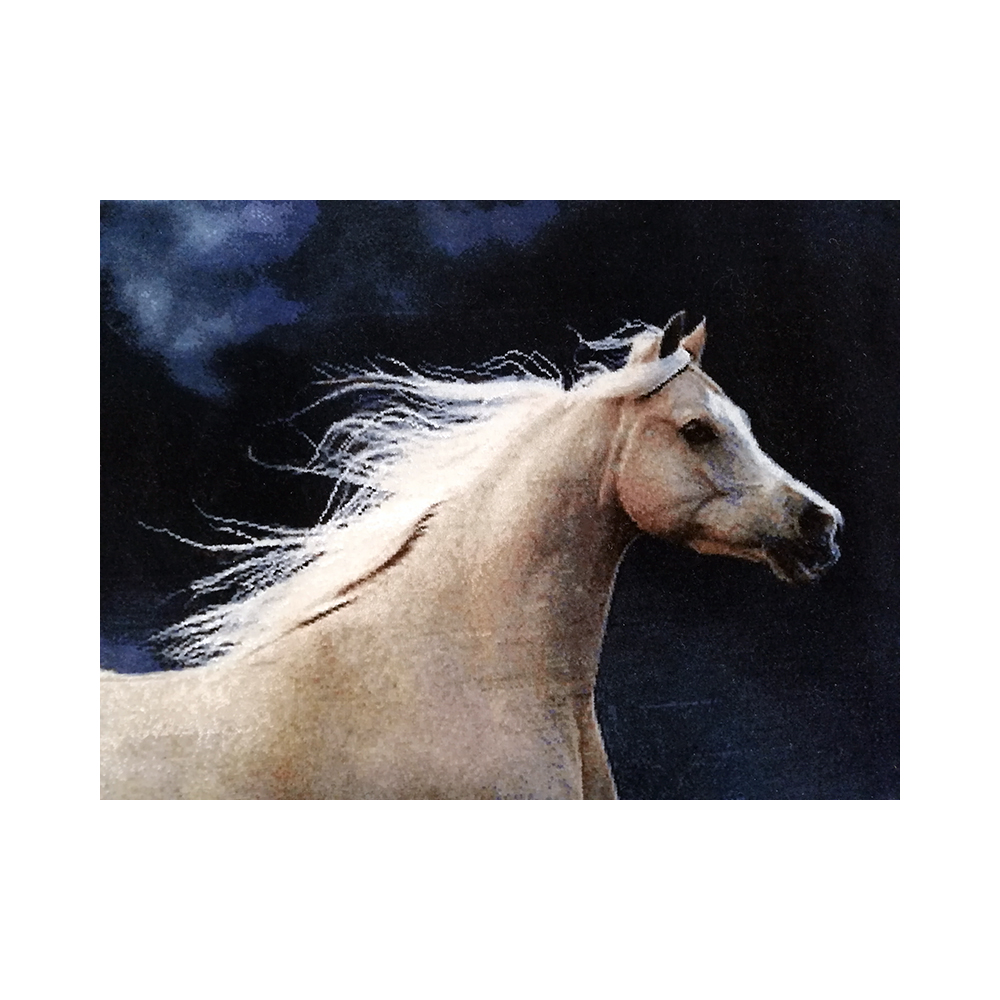تابلو فرش دستباف مدل اسب مهتاب