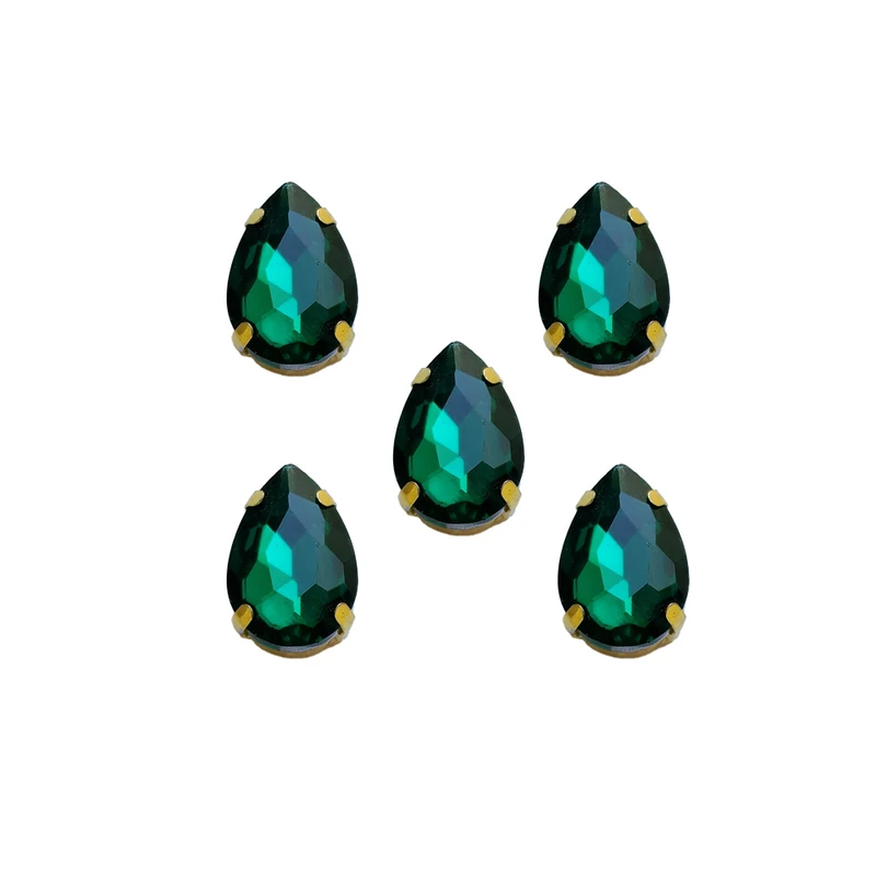 نگین مدل سنگ جواهردوزی اشکی کد 008 بسته 5 عددی