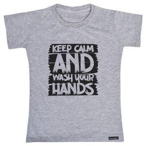 تی شرت آستین کوتاه پسرانه 27 مدل Wash Your Hands کد MH1496