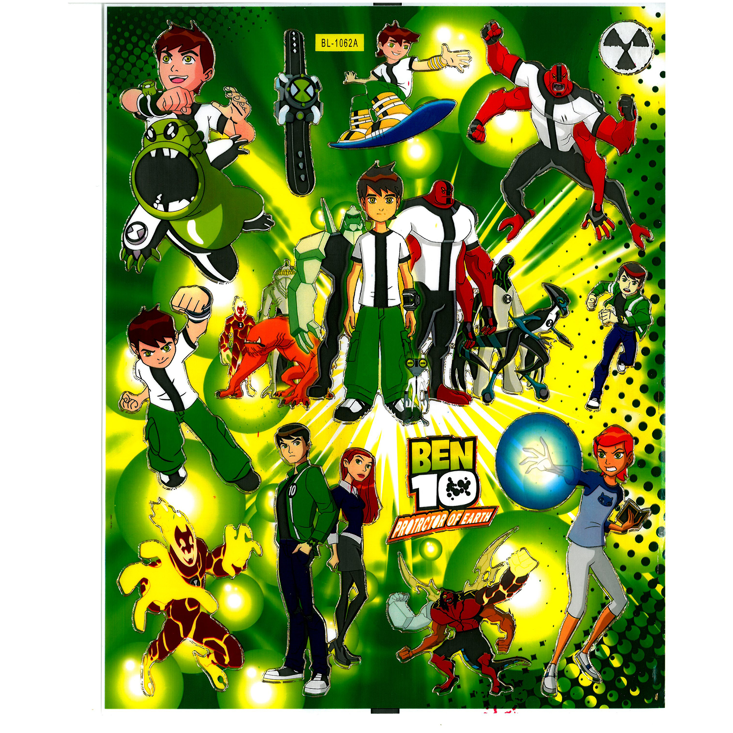 استیکر  کودک مدل بن تن کد PORTECTOR OF EARTH