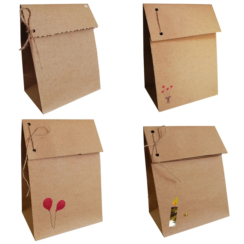 پاکت هدیه مدل تاشو A53 مجموعه 4 عددی