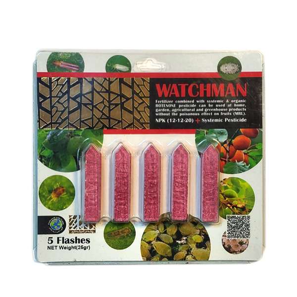 کود آفت کش ارگانیک گیاهان آپارتمانی امامی مدل واچمن بسته 20 عددی کود آفت کش ارگانیک گیاهان آپارتمانی امامی مدل واچمن بسته 20 عددی
