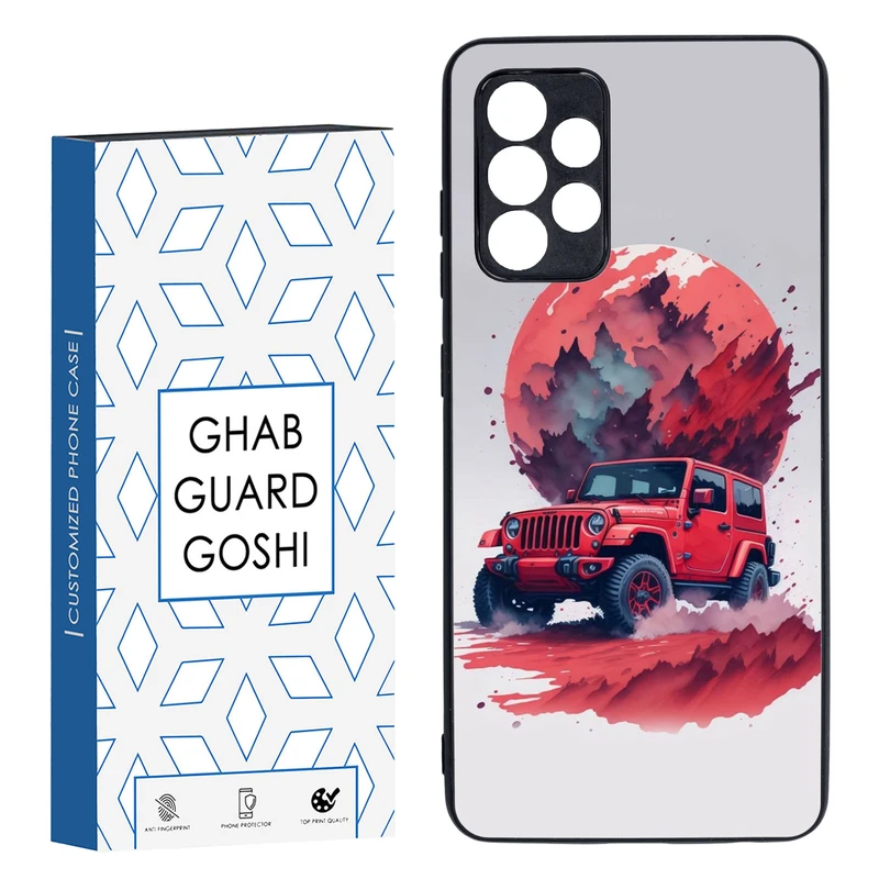 کاور قاب گارد گوشی طرح ماشین کد TPU-147 مناسب برای گوشی موبایل سامسونگ Galaxy A52