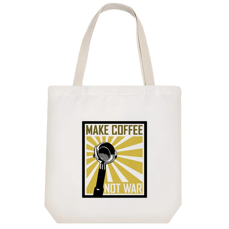 ساک خرید خندالو طرح کافی درست کن نه جنگ کد 10460