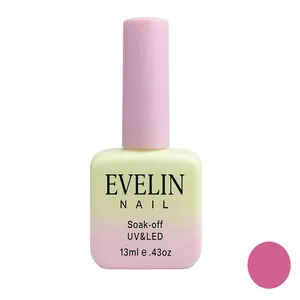 لاک ژل براق ناخن اولاین مدل 13M شماره 82 رنگ صورتی کالباسی