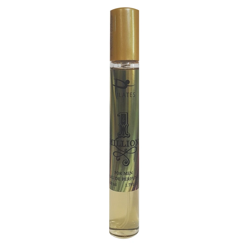 عطر جیبی مردانه پیلاتس مدل وان میلیون با رایحه گرم و طبیعت حجم 30 میلی‌لیتر