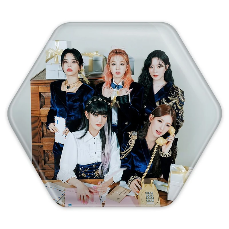 پیکسل خندالو طرح گروه جی آیدل GIdle مدل شش ضلعی کد 19587