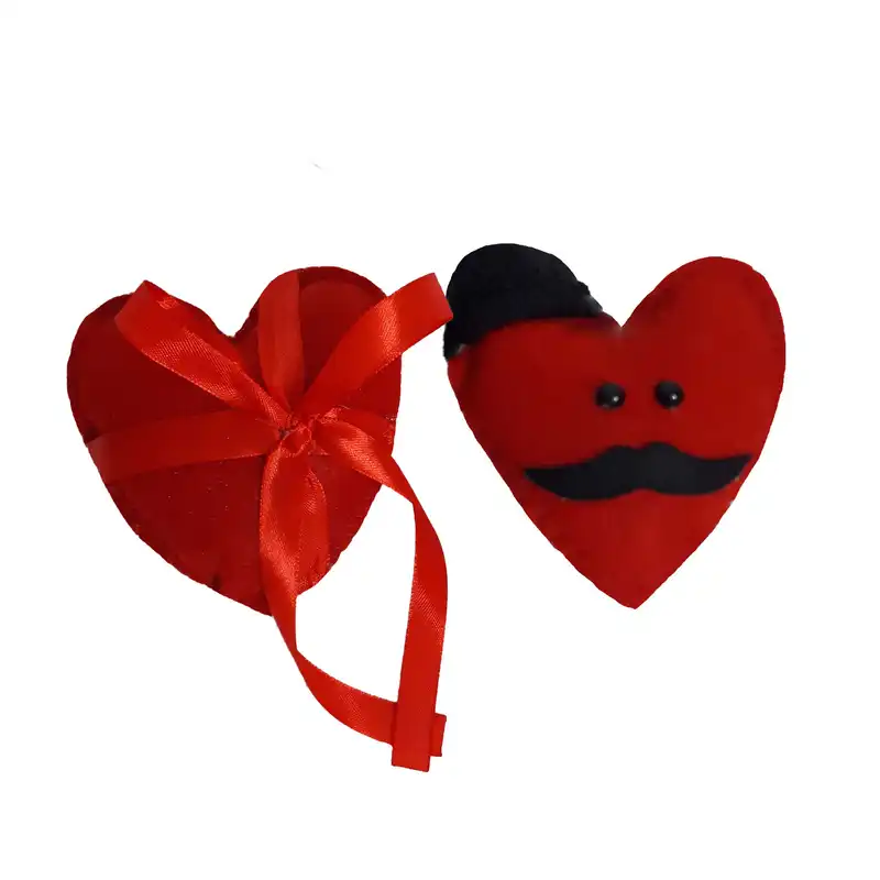 ابزار کادویی مدل قلب نمدی کد 06 مجموعه دو عددی