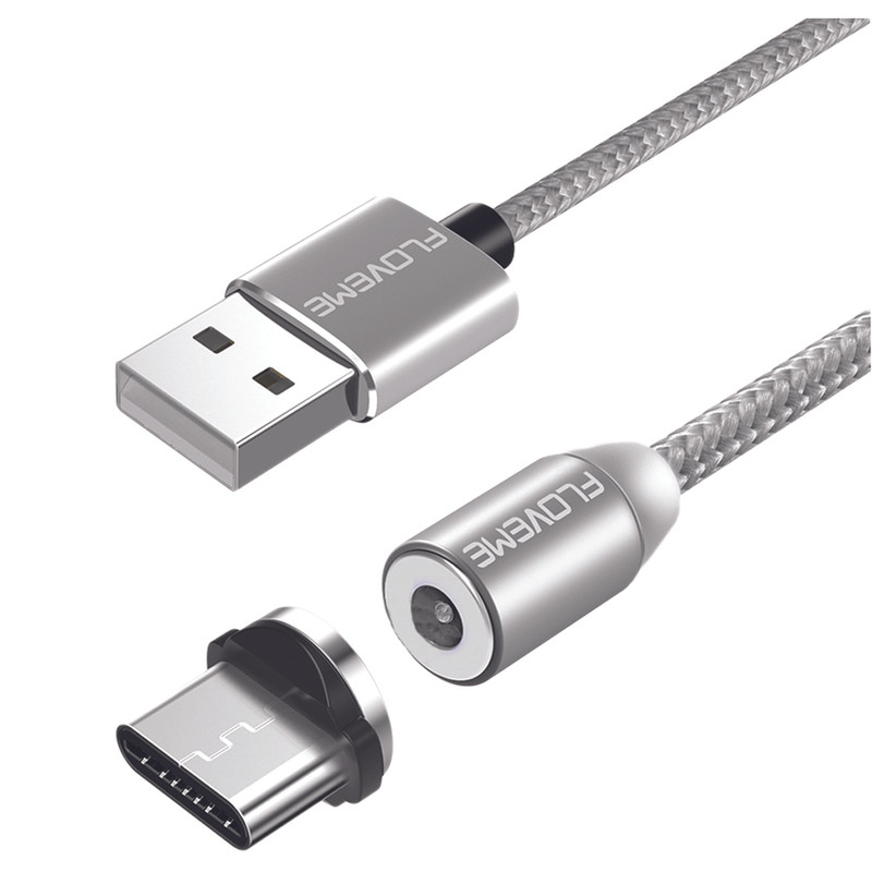 کابل تبدیل مغناطیسی USB به USB-C فلوومی مدل FC01 طول 1 متر