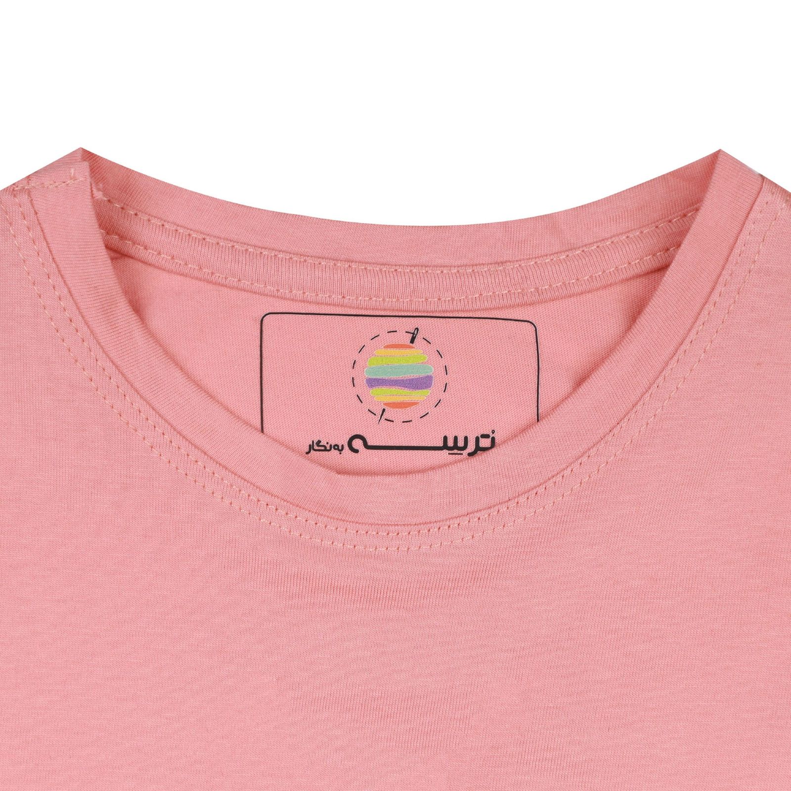 کراپ‌ تی‌شرت آستین کوتاه زنانه ترسه به نگار طرح گل بابونه کد 151 -  - 2