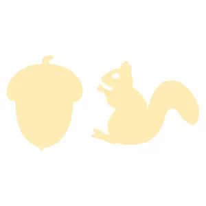 گوشواره طلا 18 عیار زنانه کرابو طرح سنجاب و بلوط مدل Kr5232