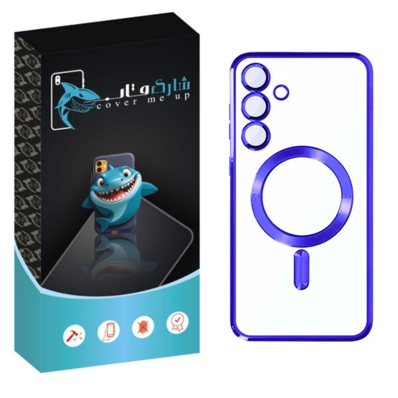 کاور شارک قاب مدل مگ سیف طرح لاکچری مناسب برای گوشی موبایل سامسونگ Galaxy S23 FE