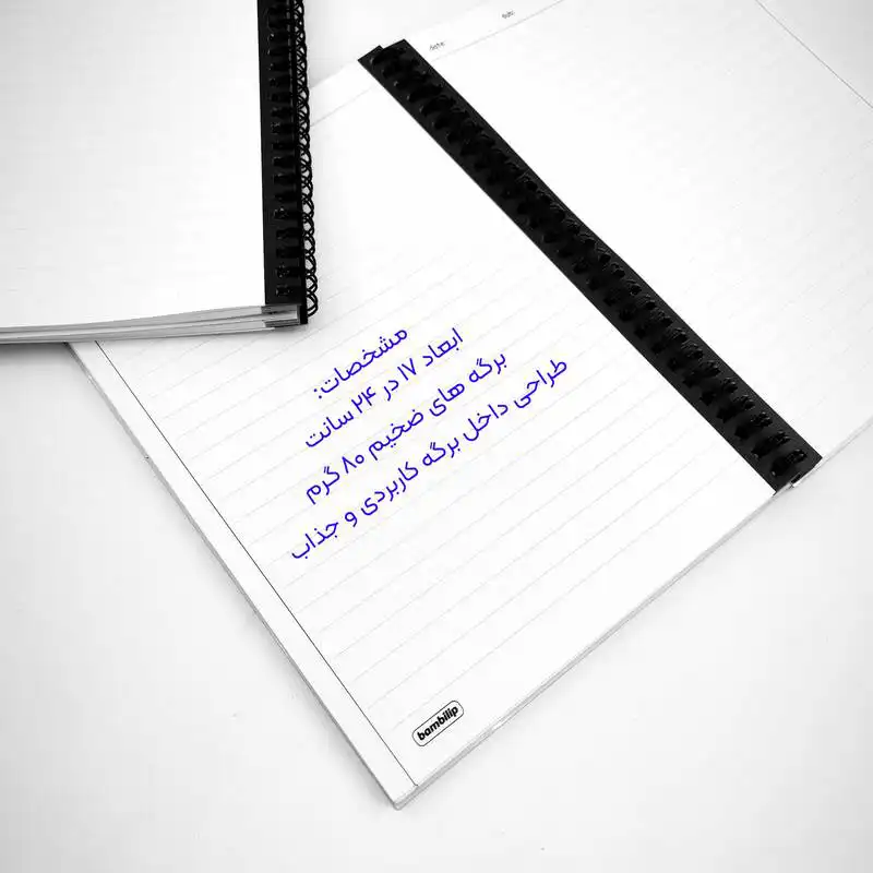 دفتر مشق 100 برگ بامبیلیپ طرح دختر و گربه های کیوت کد 9916005