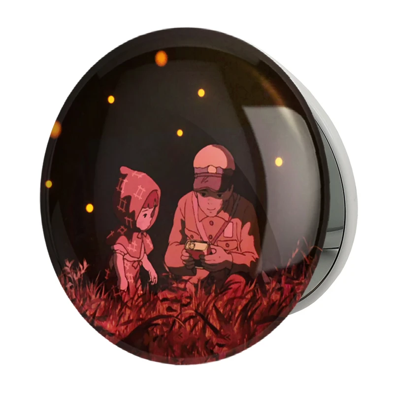 آینه جیبی خندالو طرح سیتا و ستسوکو انیمیشن گورستان کرم های شب تاب مدل تاشو کد 13698 