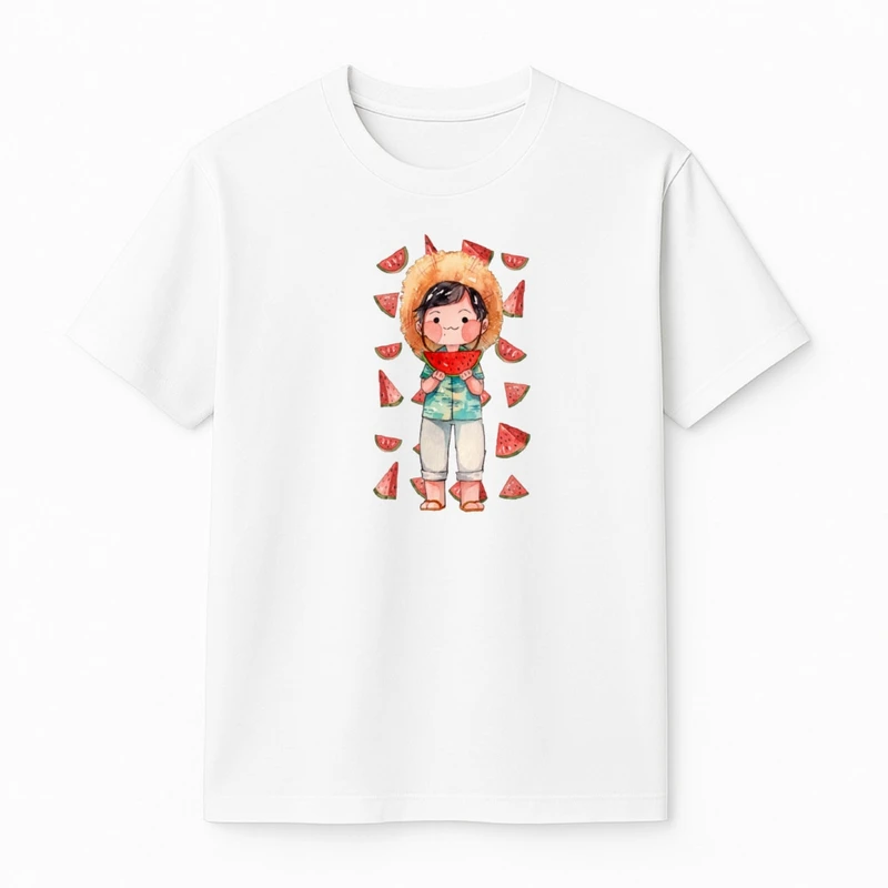 تی‌شرت آستین کوتاه پسرانه مدل پسرک یلدایی کد v4 