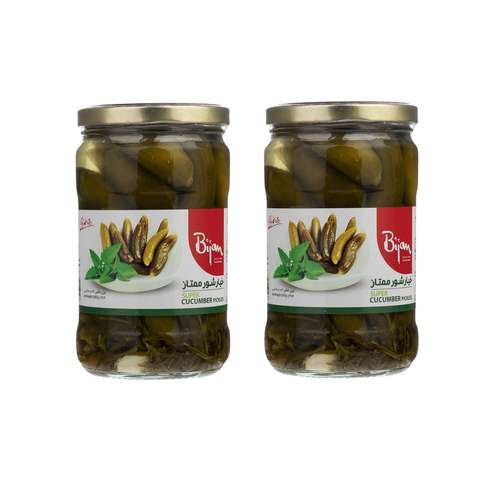 خیار شور ممتاز بیژن - 660 گرم مجموعه 2 عددی