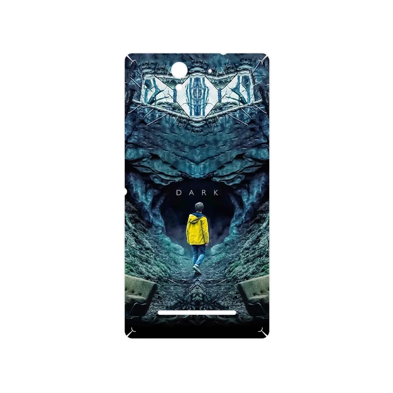 برچسب پوششی ماهوت مدل Dark مناسب برای گوشی موبایل سونی Xperia C3 Dual