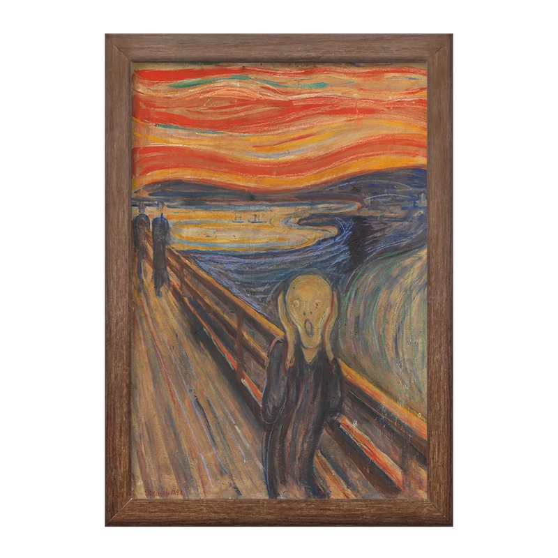 تابلو خندالو طرح نقاشی جیغ اثر ادوارد مونک کد F12489
