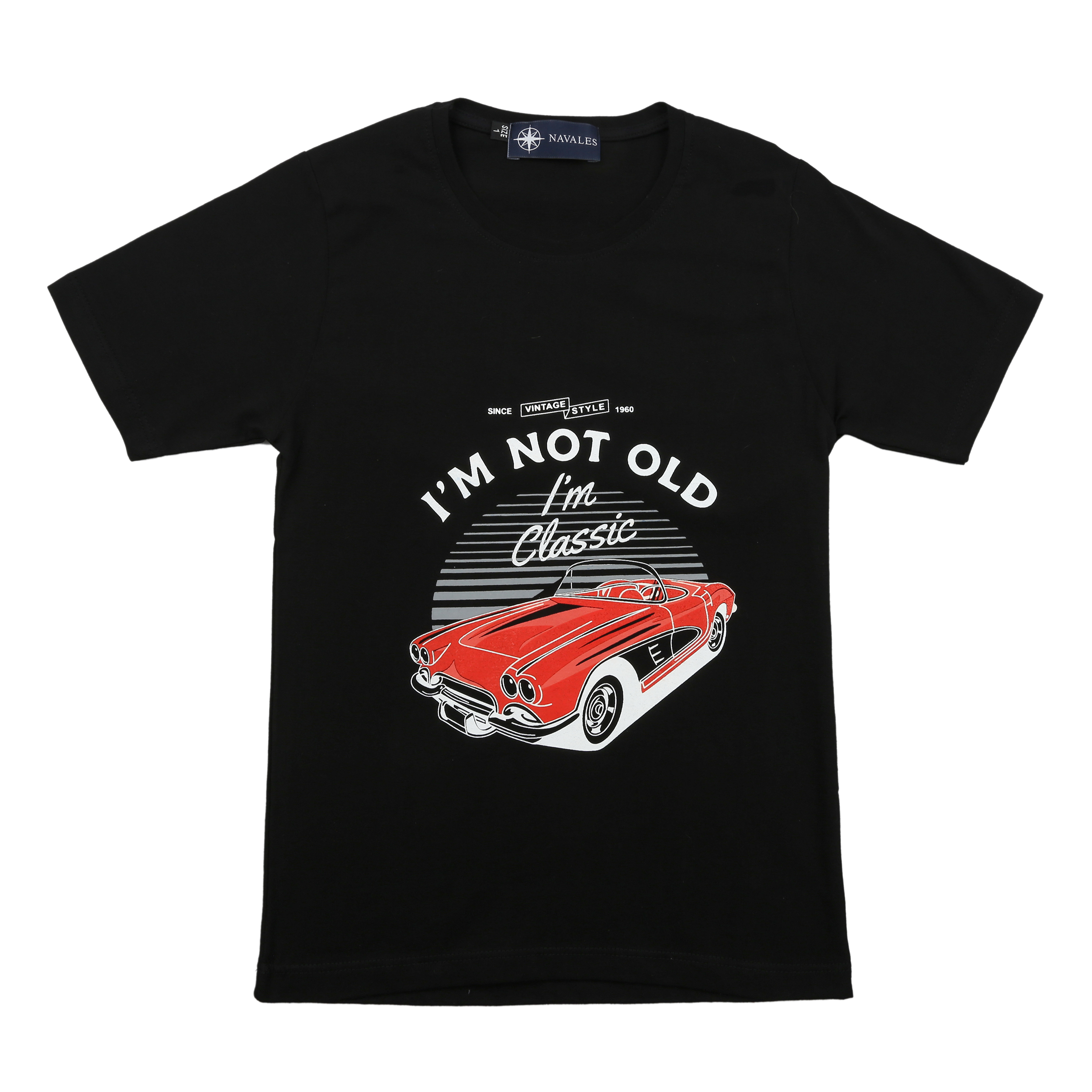 تی شرت پسرانه ناوالس مدل CLASSIC CAR