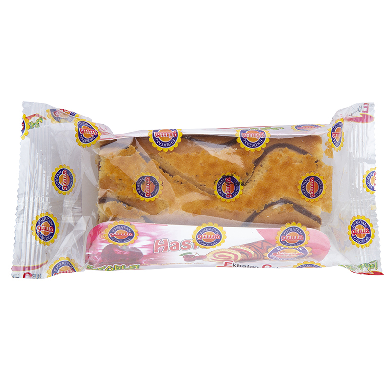 رول کیک طعم دار آلبالویی هستو - 80 گرم بسته 36 عددی