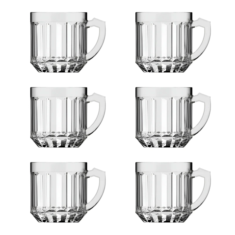 فنجان شیشه و بلور اصفهان مدل NANSI بسته 6 عددی