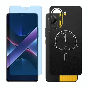 Glass Together model anti blue screen protector suitable for Xiaomi Poco X7 Pro mobile phone with back cover sticker