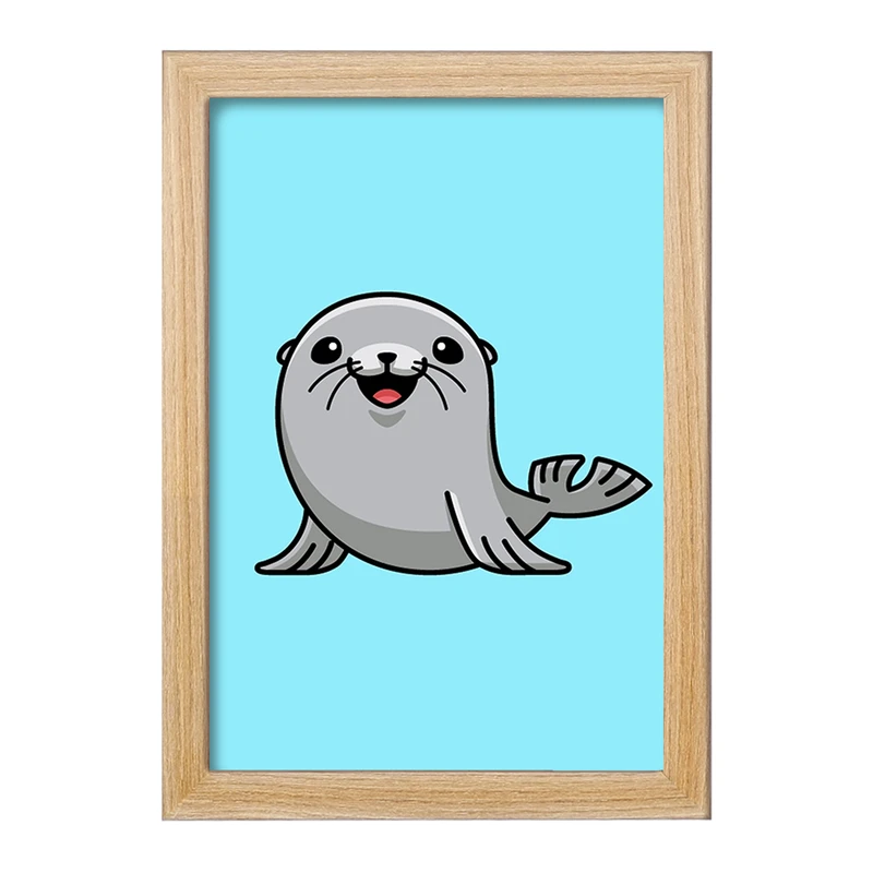 تابلو خندالو مدل حیوانات آبزی شیر دریایی کد 28157