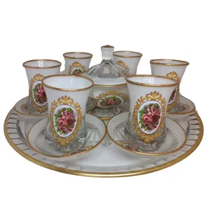 سرویس چایخوری 14 پارچه طرح گل مدل 01