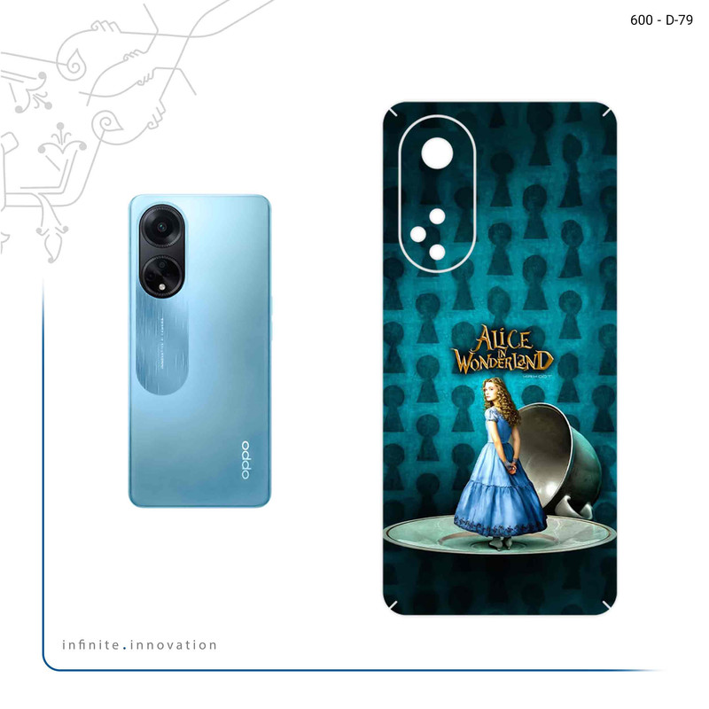 برچسب پوششی ماهوت مدل Alice in Wonderland مناسب برای گوشی موبایل اپو A98