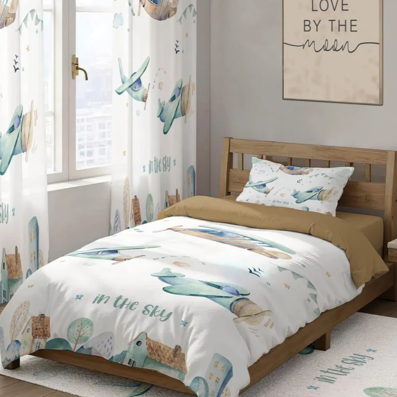 سرویس خواب 1 نفر 4 تکه مدل هواپیما کد 385