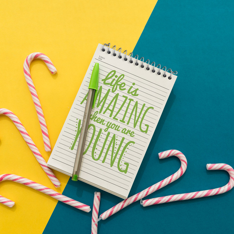 دفتر یادداشت 50 برگ خندالو طرح استیچ (Stitch) کد N2954