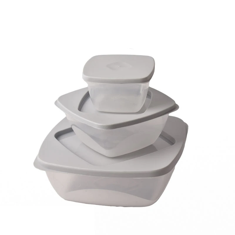 ظرف نگهدارنده مدل چهارگوش XY321 بسته 3 عددی