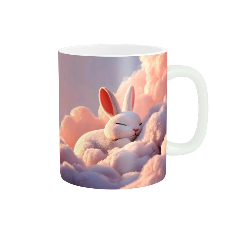 ماگ پاد آفرین مدل خرگوش کیوت روی ابرها کد 1956