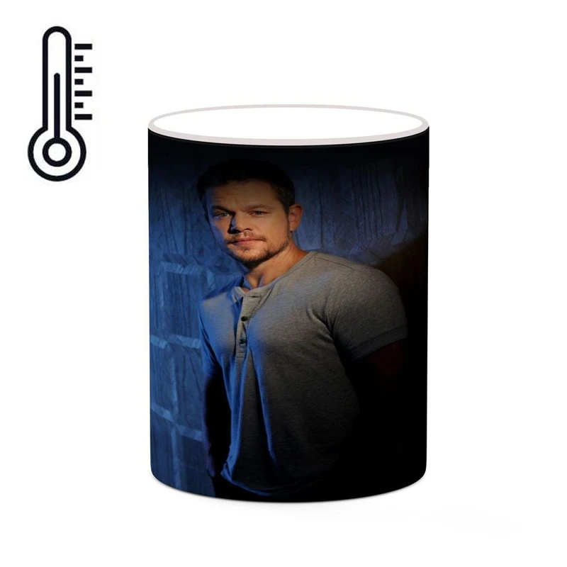 ماگ حرارتی کاکتی طرح مت دمون Matt Damon مدل mgh26854