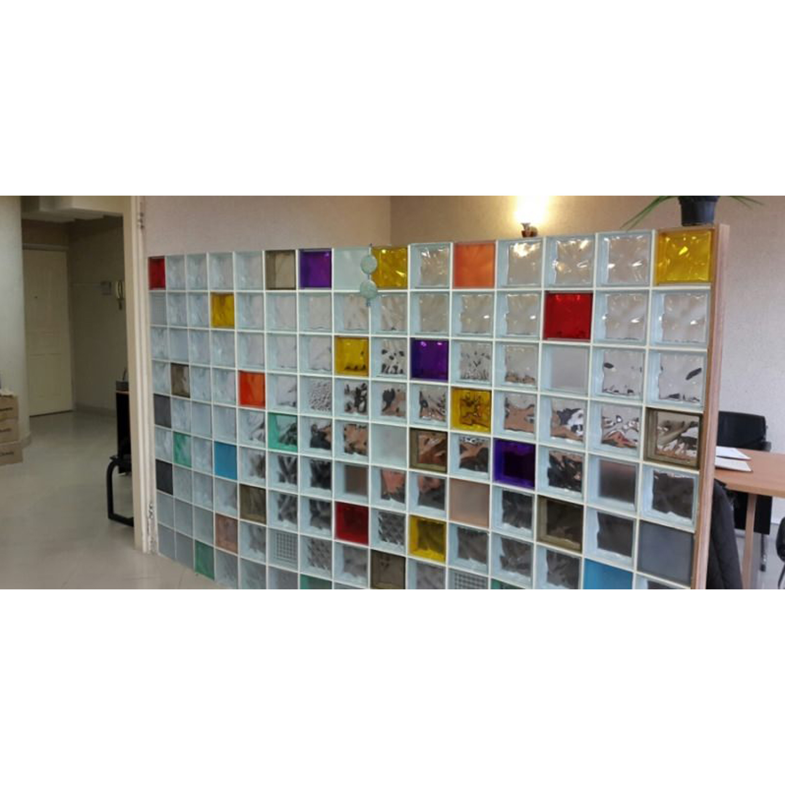 بلوک شیشه ای مدل مات بسته 6 عددی