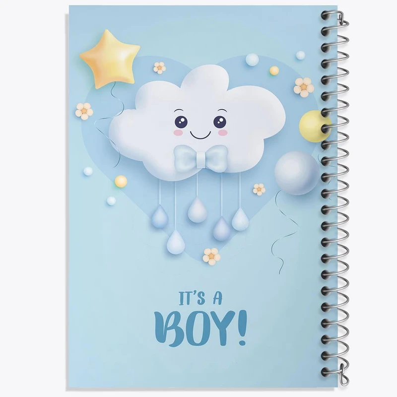 دفتر بولت ژورنال 50 برگ خندالو طرح تعیین جنسیت کد 10950