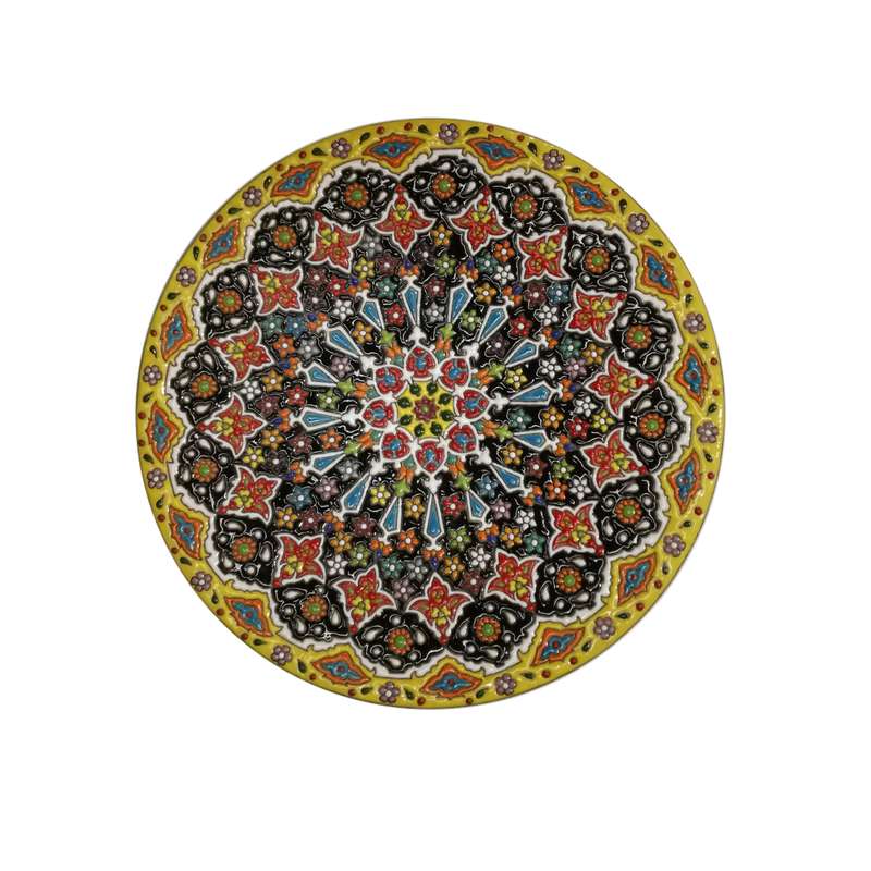 بشقاب میناکاری سفالی کد 95