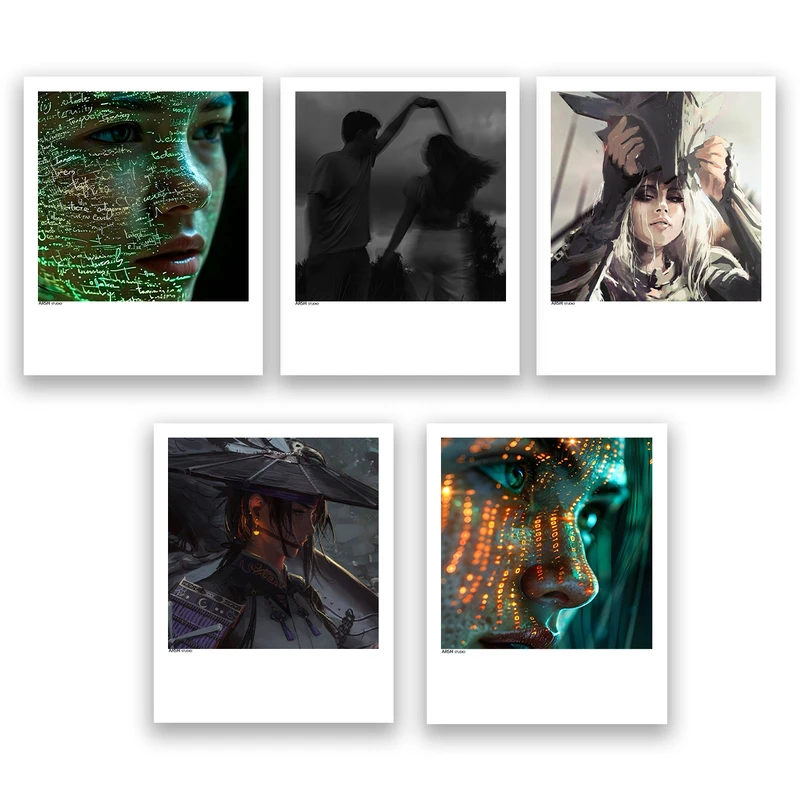 آویز تزیینی عرش مدل فانتزی دختر کد Asa866 مجموعه پنج عددی