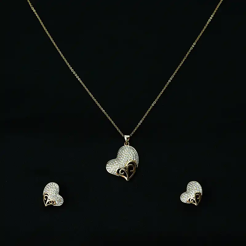 نیم ست زنانه مدل قلب