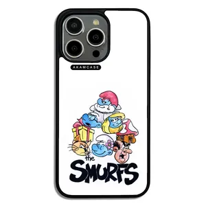 AKAM AMC-WA15PROMAX-SMURFS-24 Cover For Apple iPhone 15 Pro Max