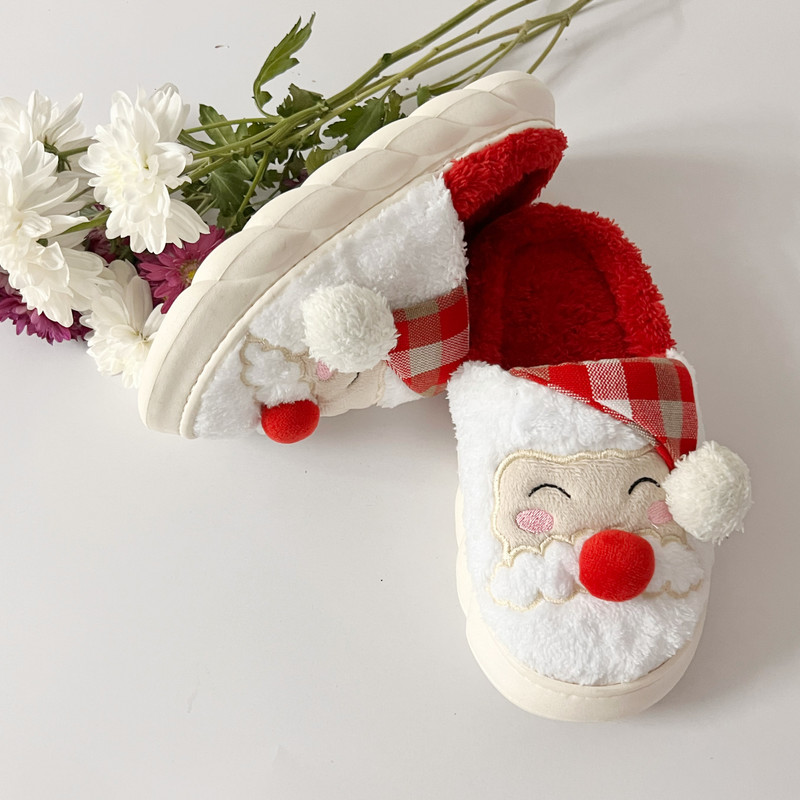 دمپایی حوله‌ای پاپا مدل بابانوئل کد 771