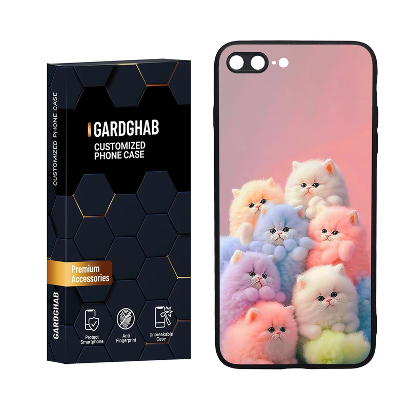 کاور گارد قاب مدل دورژله ای فانتزی مناسب برای گوشی موبایل اپل iPhone 7 Plus / 8 plus