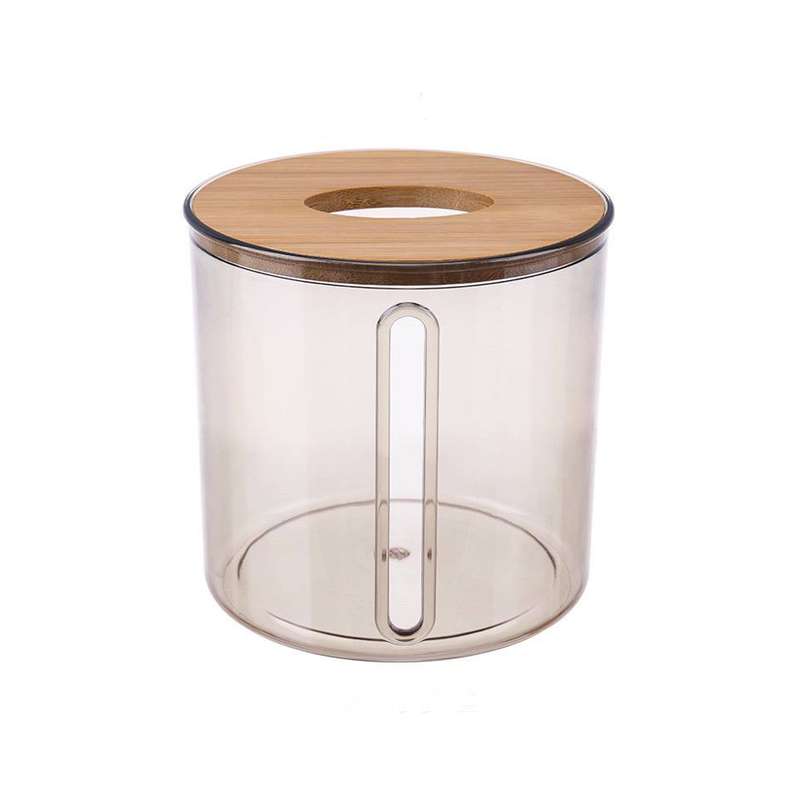 جعبه دستمال کاغذی مدل استوانه در بامبو کد NAHA